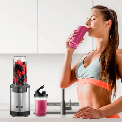 Licuadora Personal Ufesa Nutrimix 900 W 2 Jarras 0.5 Y 0.8 L Negro
