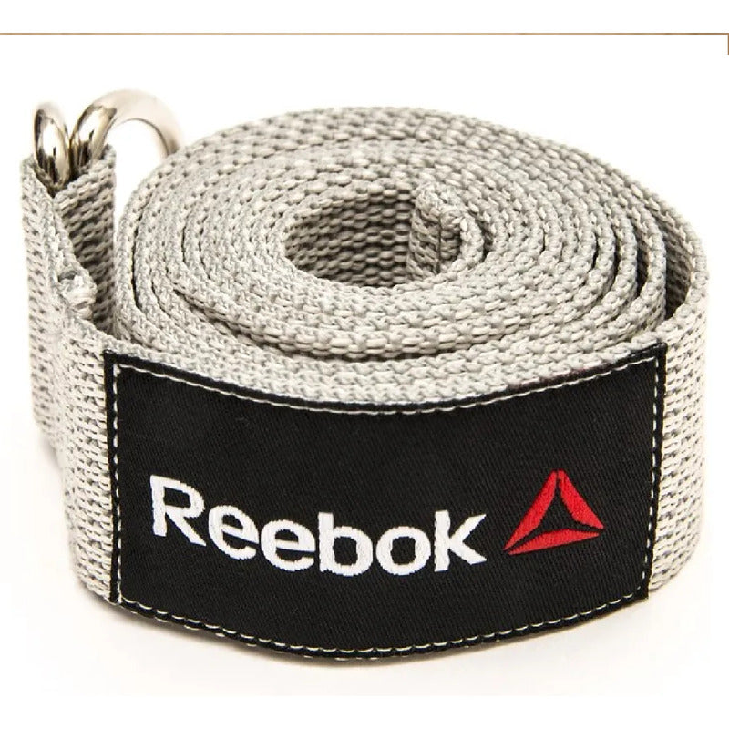 Correa Cinta Para Yoga Pilates Fisioterapia Flex Reebok Gris