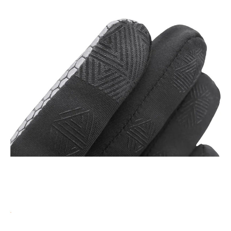 Guantes Térmicos Reflectivos Running Reebok Color Negro S/m