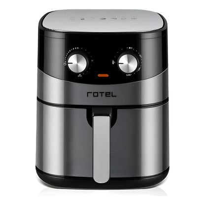 Freidora Sin Aceite 6l Eco Rotel 1500w Color Negro - Negro