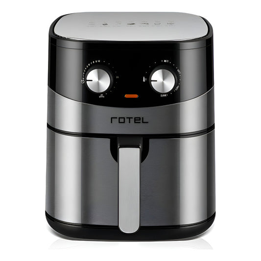 Freidora Sin Aceite 6l Eco Rotel 1500w Color Negro - Negro