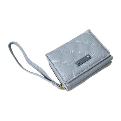 Billetera Dama Billeteras De Damas Con Monedero Para Mujer Celeste