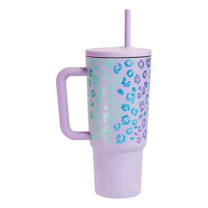 Vaso Térmico Metálico 1.2 Litros  Con Sorbito - Violeta