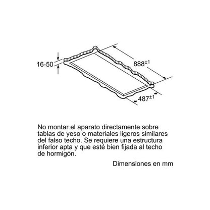 Campana De Techo Bosch Drc99ps20 90cm / Color Gris Gris