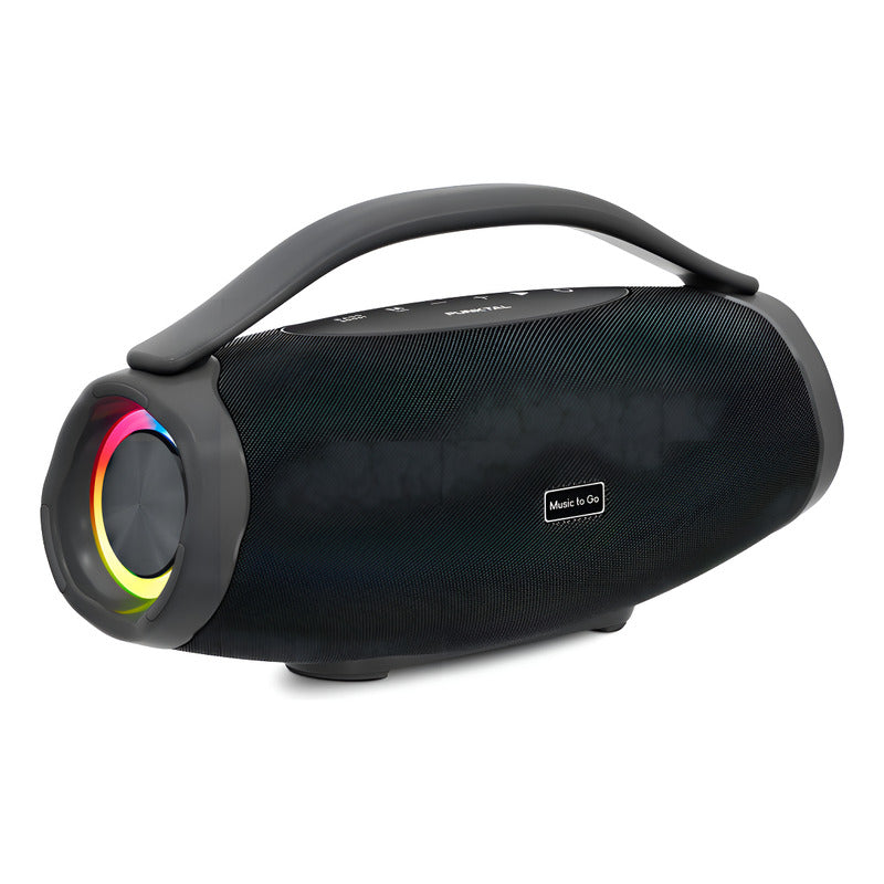 Parlante Punktal Bluetooth Resistente Al Agua Pk71 Bat Color Negro