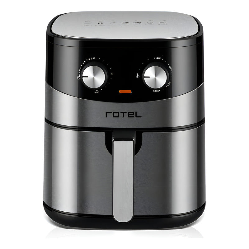 Freidora Sin Aceite 6l Eco Rotel 1500w Color Negro 72800