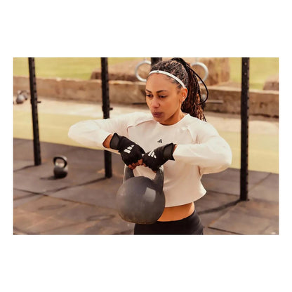 Guantes De Entrenamiento De Fuerza adidas Color Negro - Negro - Lisa - Xl