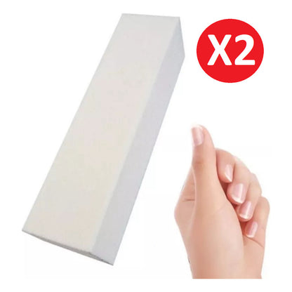 Pack Bloque Pulidor Kit Lima Para Uñas 2 Unidades