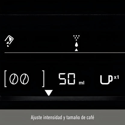 Cafetera Espresso Krups Full Auto Display Blanca + Lechero E - Blanco