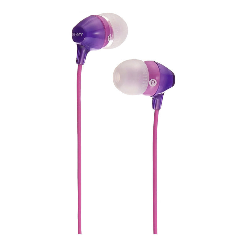 Auriculares Sony Colores Mdr-ex15lp In-ear Color Violeta - Púrpura
