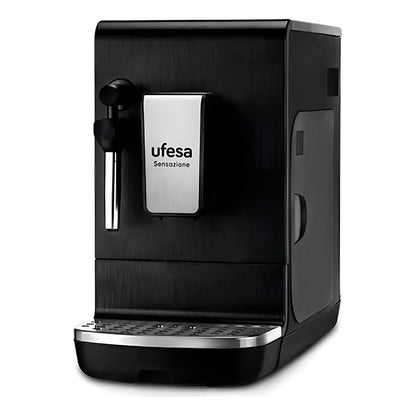 Cafetera Espresso Automatica Ufesa Sensazione Control Digita Color Negro
