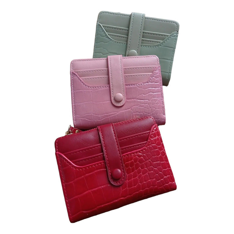 Billetera De Dama Brillante Billeteras Monedero Para Mujeres Rosa