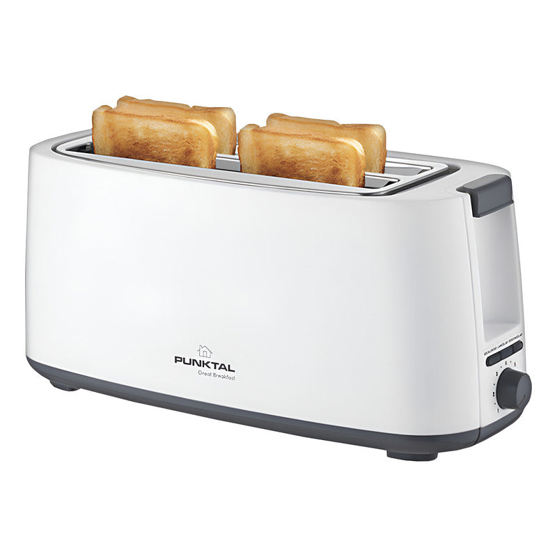 Tostadora Punktal 4 Panes 1400 W 7 Niveles De Tostado - Blanco
