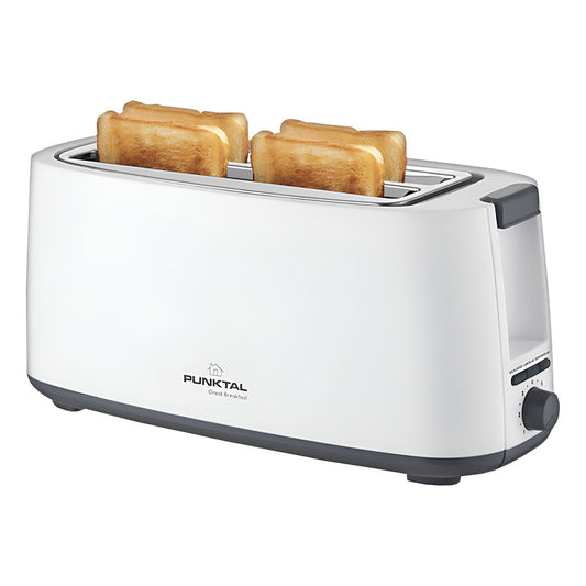 Tostadora Punktal 4 Panes 1400 W 7 Niveles De Tostado - Blanco