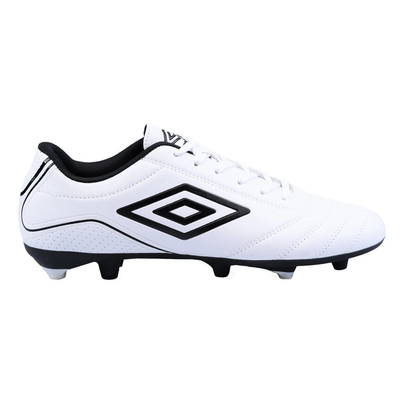 Championes Futbol 11 Umbro Classico Botin F11 Zapato Adulto - Blanco/negro - 7.5 Us