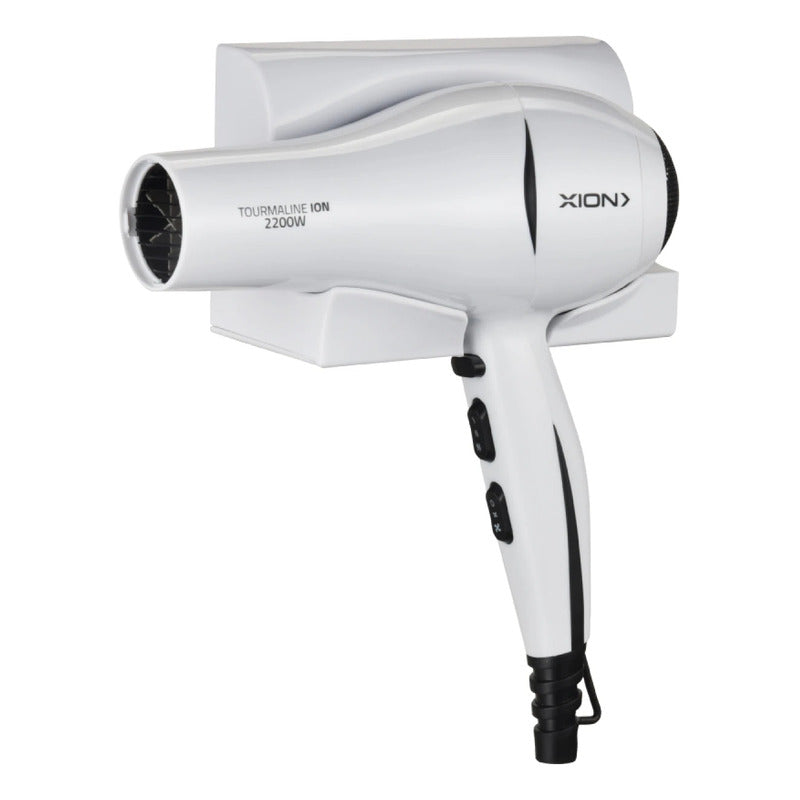 Secador De Pelo Con Soporte Montura De Pared Xion 2200 W - Blanco