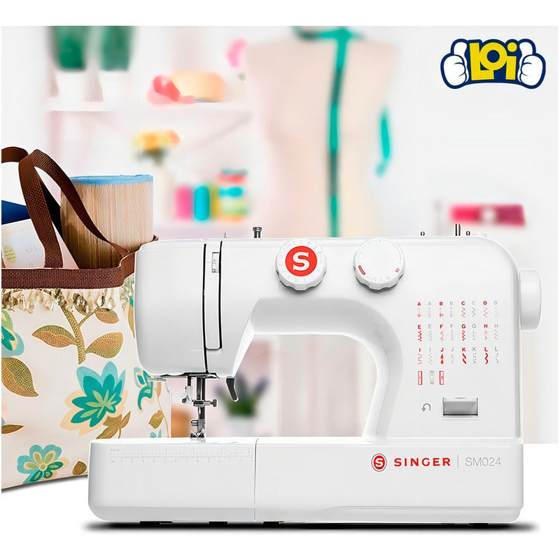 Máquina De Coser Recta Singer Portable Color Blanco