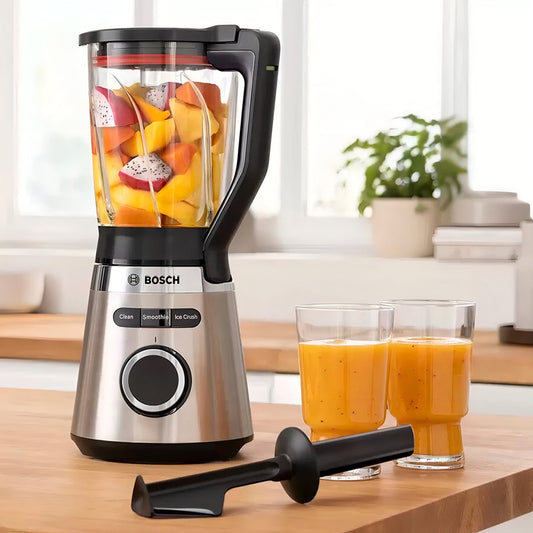 Licuadora Bosch Mmb6382m Jarra Cristal 1.5 Lts Fama Color Gris