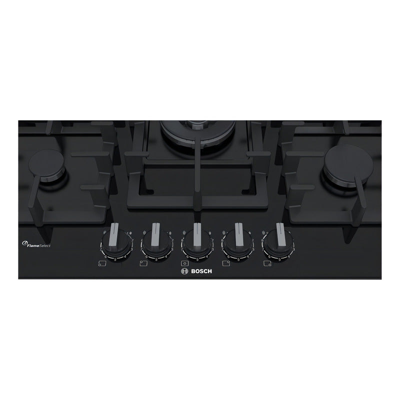 Anafe A Gas Bosch Vidrio 75cm Color Negro Negro