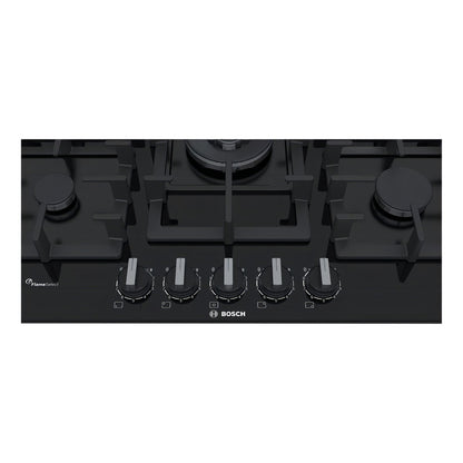 Anafe A Gas Bosch Vidrio 75cm Color Negro Negro