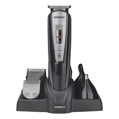 Cortadora De Pelo Xion 5x1 Recargable Accesorios Xi-hair5x1 - Negro/plata