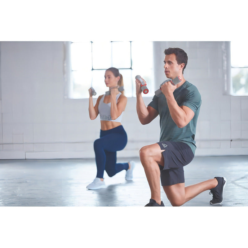 Mancuernas Acolchonadas 4kg Reebok Color Gris