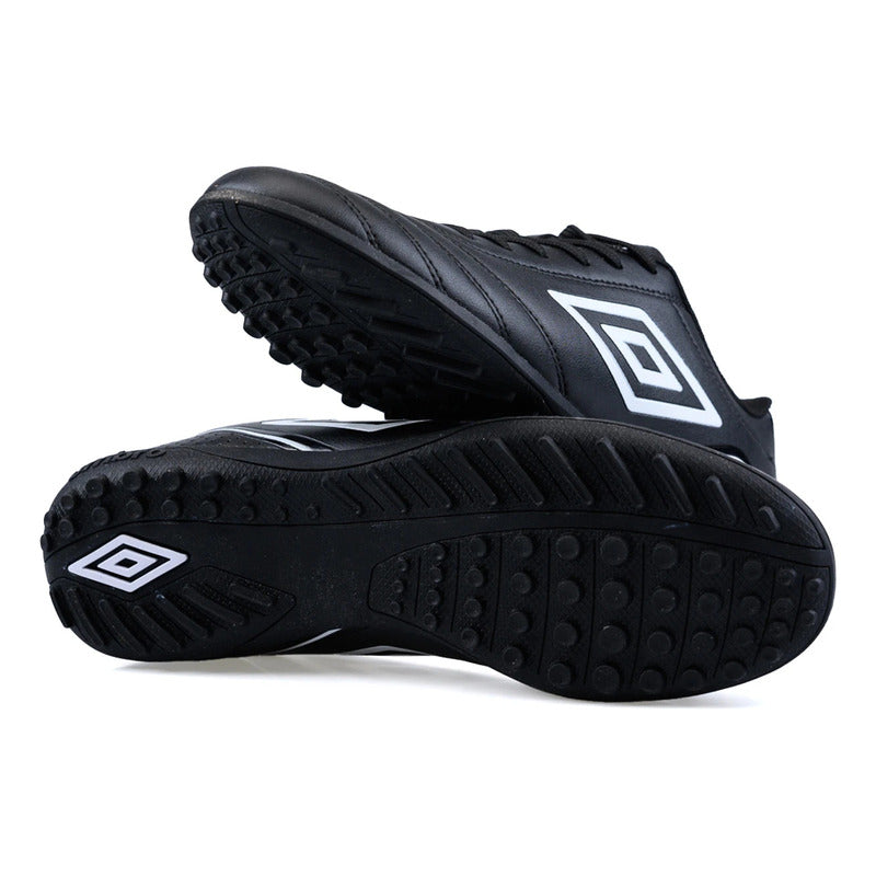 Championes Futbol 5 Umbro Classico Champion F5 Zapato Adulto - Negro/blanco - 12.5 Us