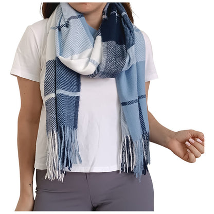 Chalina Bufanda Pashmina De Dama Afelpada Liviana Y Sauve Celeste
