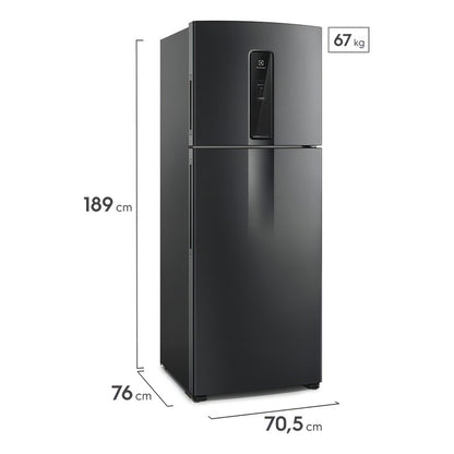 Heladera Refrigerador Electrolux It70b Frost Free Inverter Color Negro