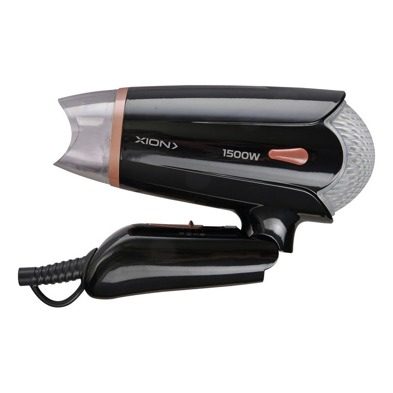 Secador De Pelo Plegable Para Viaje Xion Se1550 Color Negro - Negro