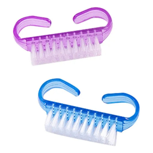 Cepillos Para Uñas Pack X2 Unidades Kit Por 2 Azul Y Violeta