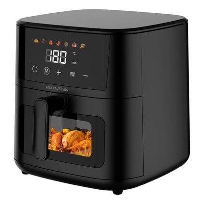 Freidora De Aire Digital Futura Fut-af80db 8 Lt. Color Negro Negro 50