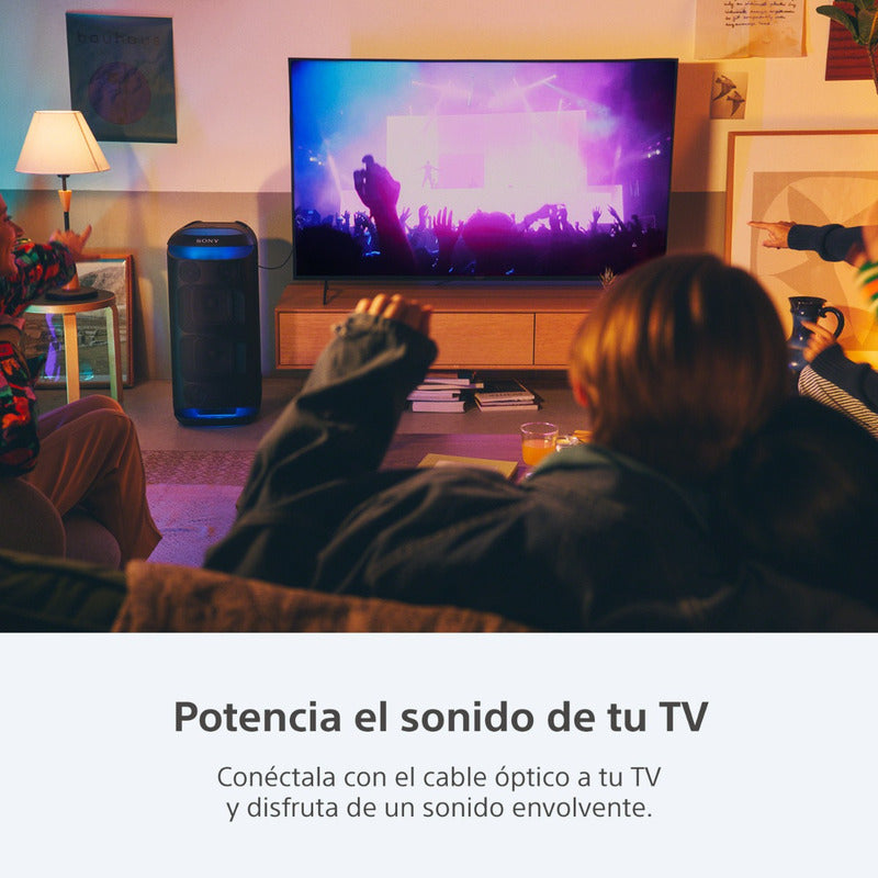 Parlante Activo Bluetooth Inalámbrico Portátil Sony Xv800 Negro