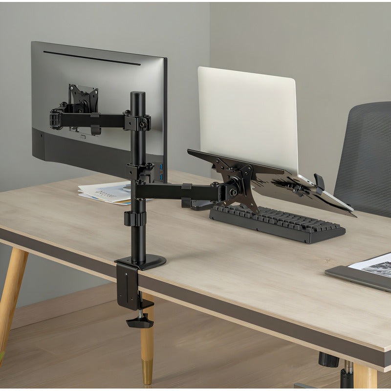 Soporte Brazo Doble Para Monitor Notebook Escritorio Brateck