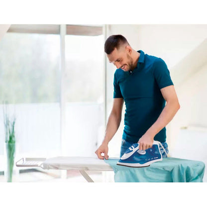 Plancha A Vapor Allied Antiadherente 1400 W Compacta - Azul