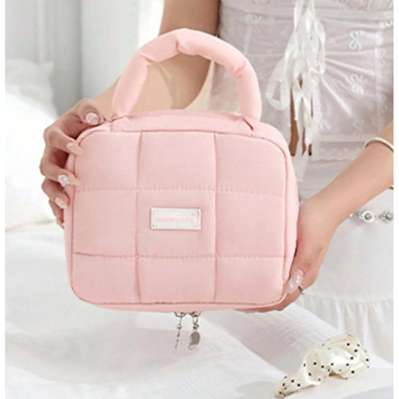 Neceser Been Love Capitoneado 4 Compartimentos Mujer Rosa