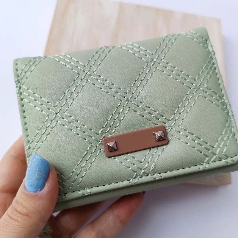 Billetera Para Dama Chica Billeteras De Dama Para Mujeres Verde Claro