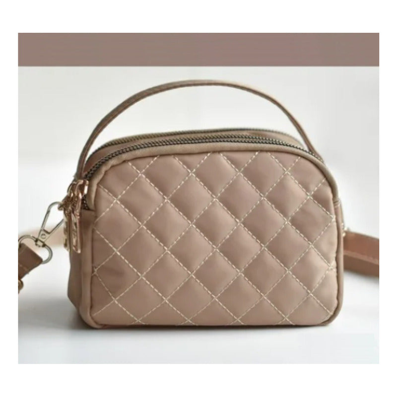 Bandolera De Dama Cartera Bolsos Para Mujer Correa Ajustable Caqui