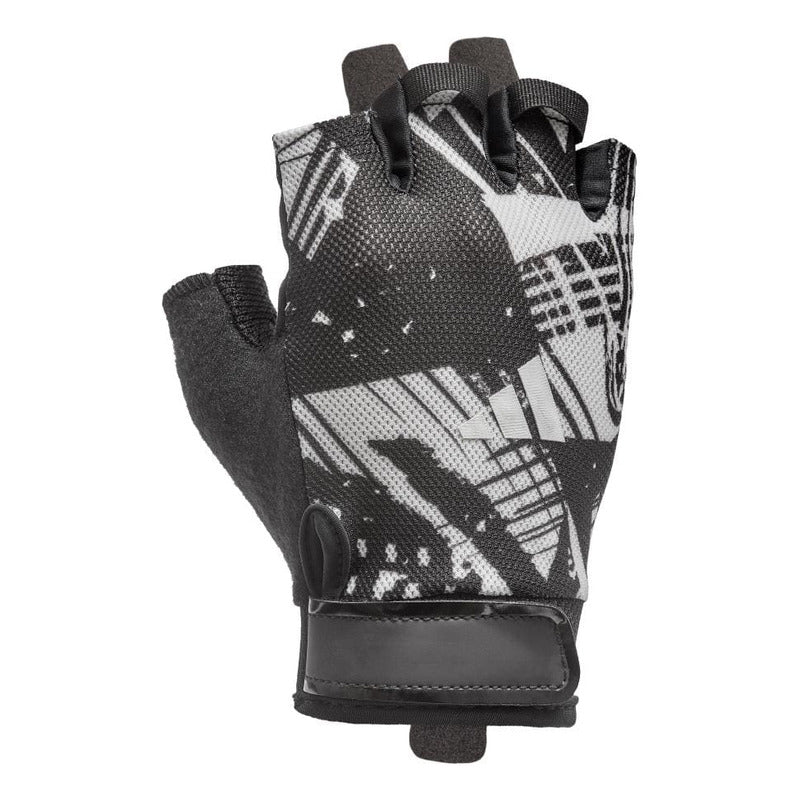 Guantes De Entreno, Pesas O Gym adidas Essential Colores Color Gris Diseño De La Tela Geométrico Talle S
