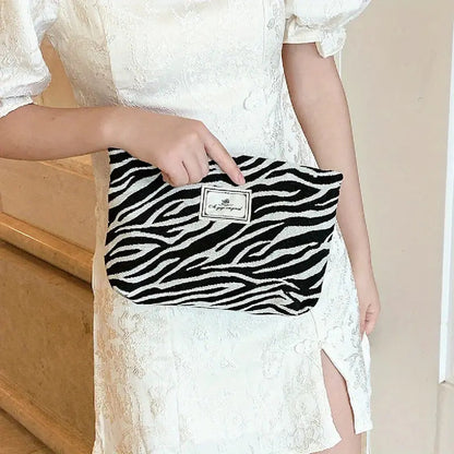 Neceser Animal Print Bolsa Organizadora Maquillaje De Viaje Zebra