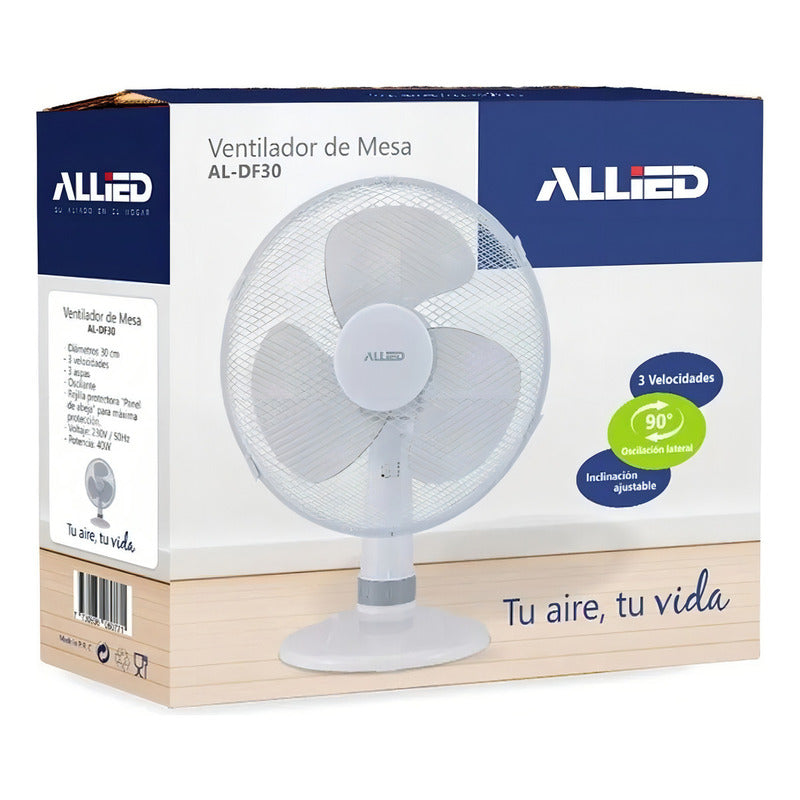 Ventilador De Mesa Allied Al-df30 30 Cm 40 W 3 Aspas Dimm
