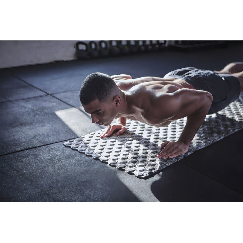 Colchoneta Yoga Mat Camuflada Gris Ondulada 4mm adidas