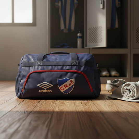 Bolso Tricolor Nacional Grande Umbro Futbol Color Azul - Azul