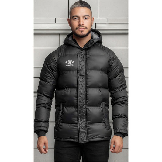 Campera Umbro Parka Camperon Hombre Adulto - Negro Drap - M