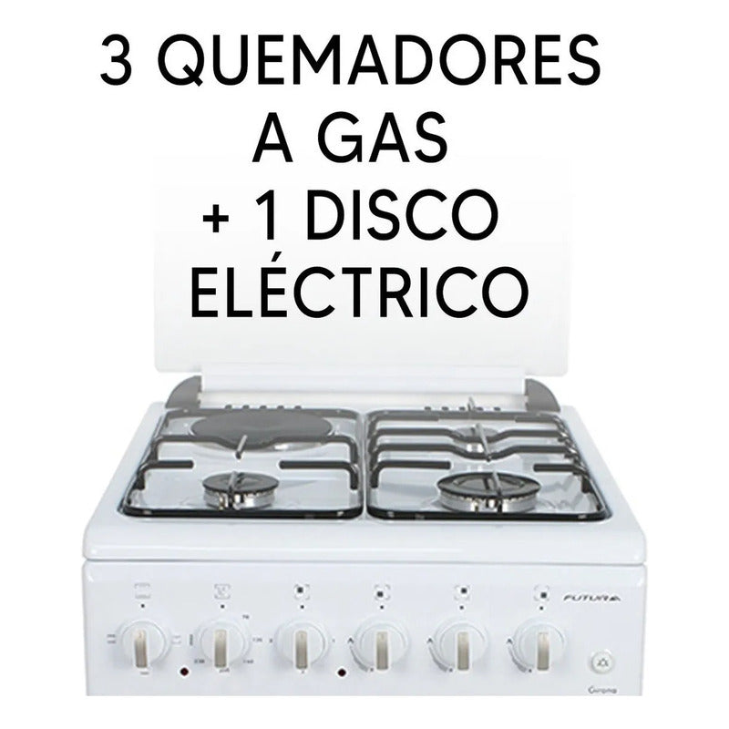 Cocina Combinada Futura Plus Fut-50-c31b Girona Color Blanco Blanco