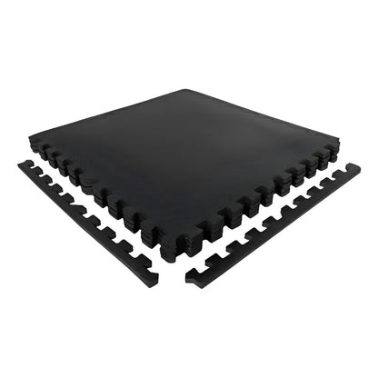 Piso Tatami Goma Eva Encastrable Negro 120x120x1,4 Cm Reebok - Negro