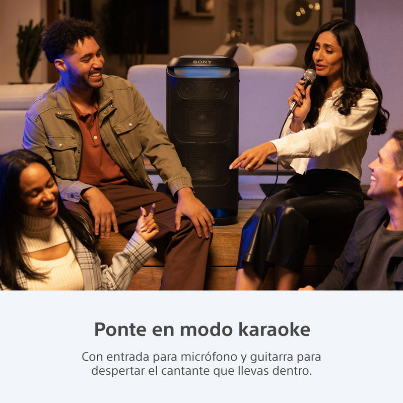 Parlante Activo Bluetooth Inalámbrico Portátil Sony Xv800 Negro