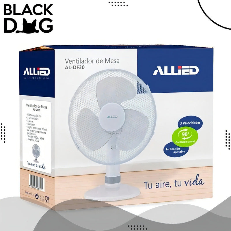Ventilador De Mesa Allied Al-df30 30 Cm 40 W 3 Aspas Dimm