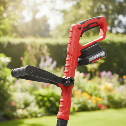 Bordeadora Ferretti A Batería Recargable Con Cargador 20 V - Rojo