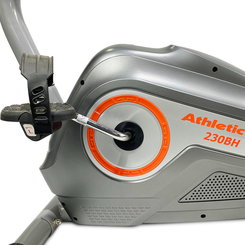 Bicicleta Ergométrica Horizontal Athletic 230bh Athletic - Gris/negro